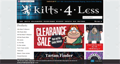 Desktop Screenshot of kilts4less.com